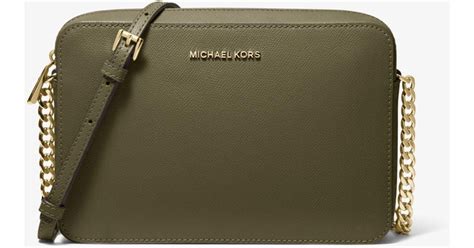 michael kors jet set large crossbody olive|Michael kors jet set + FREE SHIPPING .